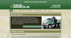 Desktop Screenshot of cambridgelandscape.com