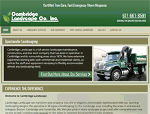 Tablet Screenshot of cambridgelandscape.com